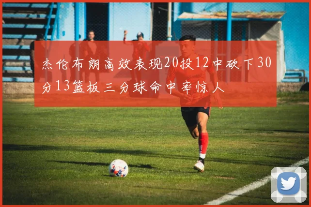 杰伦布朗高效表现20投12中砍下30分13篮板三分球命中率惊人